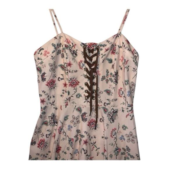 Scarlet Darkness Floral Midi Dress Size XL Victorian Sundress Prairie Fairy - Picture 5 of 7